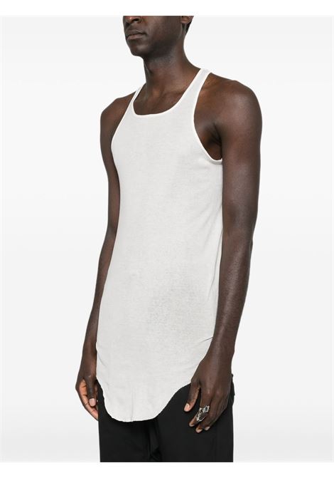 basic rib tank top man white RICK OWENS | RU01F2150 MR11